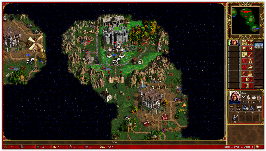 Obrona Złotego Klasztoru - mapa Heroes 3